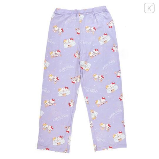 Japan Sanrio Pajamas (M) - Hello Kitty / 50th Anniversary Purple - 3