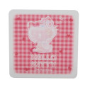 Japan Sanrio Square Ceramic Absorbent Coaster - Hello Kitty / 50th Anniversary - 1