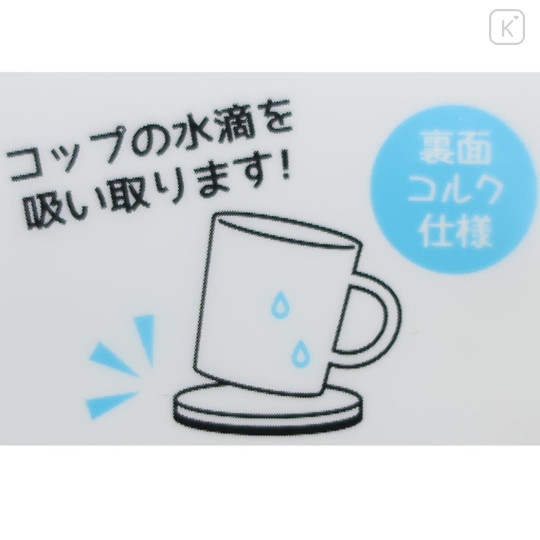 Japan Sanrio Square Ceramic Absorbent Coaster - Hello Kitty / 50th Anniversary - 3