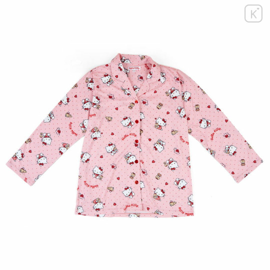 Japan Sanrio Shirt Pajamas (M) - Hello Kitty / Apricot - 2