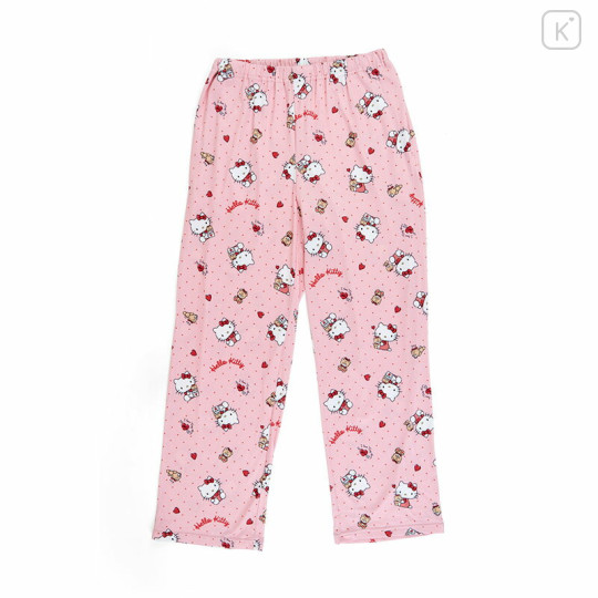 Japan Sanrio Shirt Pajamas (M) - Hello Kitty / Apricot - 3