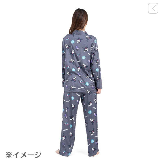 Japan Sanrio Shirt Pajamas (M) - Kuromi / Gray - 7