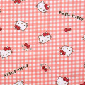 Japan Sanrio Gingham Shirt Pajamas (M) - Hello Kitty / Red - 4