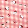 Japan Sanrio Gingham Shirt Pajamas (L) - Hello Kitty - 4