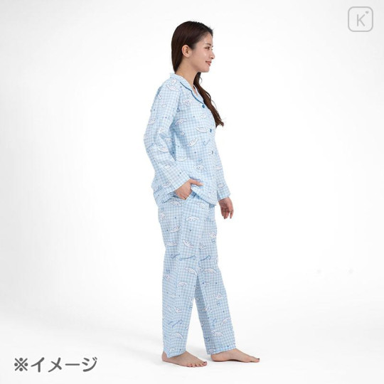 Japan Sanrio Gingham Shirt Pajamas (M) - Cinnamoroll - 6