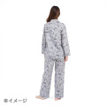 Japan Sanrio Gingham Shirt Pajamas (M) - Kuromi / Black - 7