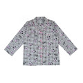 Japan Sanrio Gingham Shirt Pajamas (L) - Kuromi / Black - 2