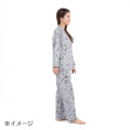 Japan Sanrio Gingham Shirt Pajamas (L) - Kuromi / Black - 6