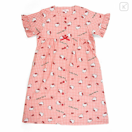 Japan Sanrio Gingham Dress - Hello Kitty / Red - 1