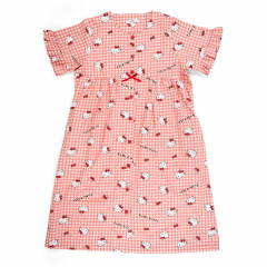 Japan Sanrio Gingham Dress - Hello Kitty / Red