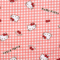 Japan Sanrio Gingham Dress - Hello Kitty / Red - 2