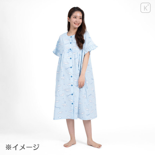 Japan Sanrio Gingham Dress - Cinnamoroll / Blue - 3