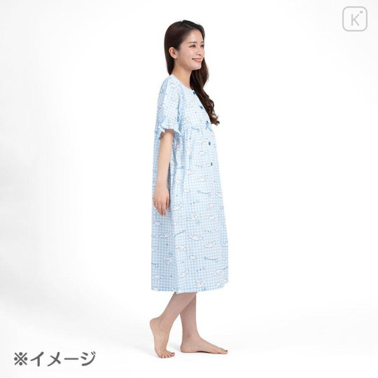 Japan Sanrio Gingham Dress - Cinnamoroll / Blue - 4