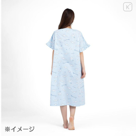 Japan Sanrio Gingham Dress - Cinnamoroll / Blue - 5