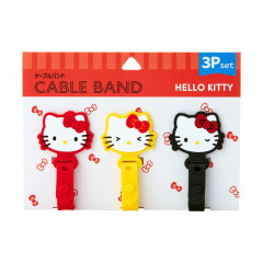 Japan Sanrio Cable Band 3pcs Set - Hello Kitty