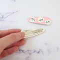 Japan Chiikawa Hair Pin Set of 2 - Pink & Yellow - 2