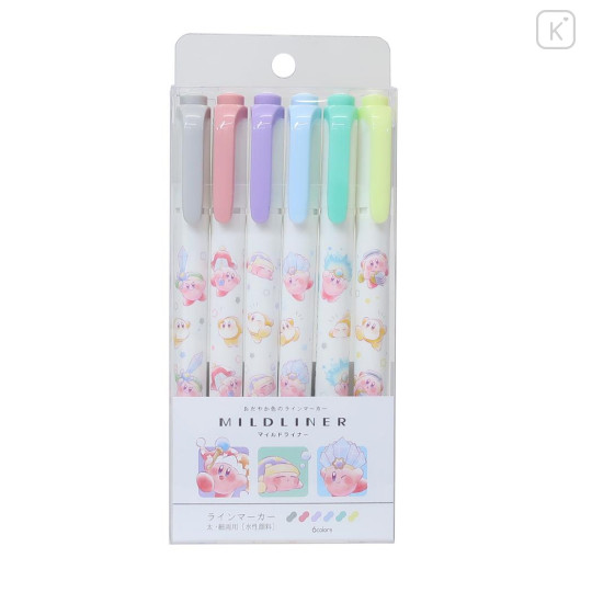 Japan Kirby Mildliner Double-Sided Highlighter Set - Kirby's Dream Land - 1