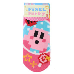 Japan Kirby × Makoto Ozu Socks - Pixel Kirbry / Pink