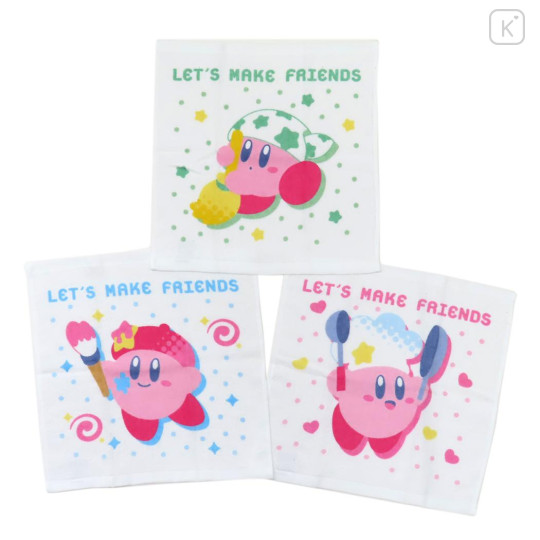 Japan Kirby Jacquard Towel Handkerchief Set - Let's Make Friends - 1
