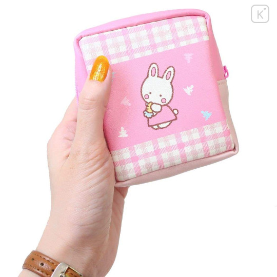 Japan Sanrio Mini Square Pouch - Cheery Chums / Fancy Retro - 2