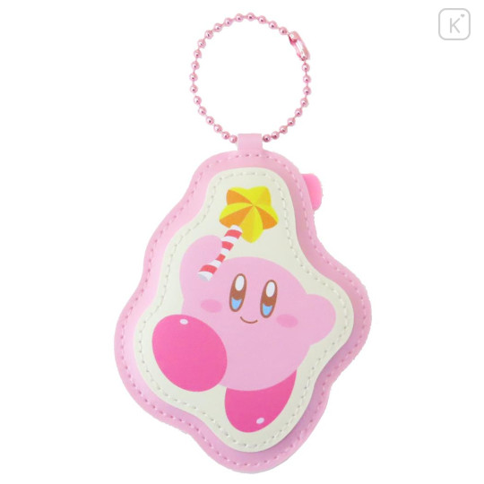 Japan Kirby Name Tag Pin Keychain - Pink - 1