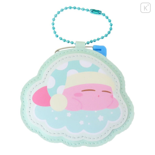 Japan Kirby Name Tag Pin Keychain - Good Night / Blue - 1