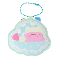 Japan Kirby Name Tag Pin Keychain - Good Night / Blue