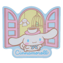 Japan Sanrio Vinyl Sticker Set - Cinnamoroll / Window Cafe
