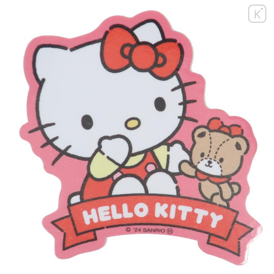 Japan Sanrio Vinyl Sticker Set - Hello Kitty / Hand Shake - 1