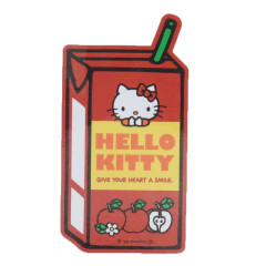 Japan Sanrio Vinyl Sticker Set - Hello Kitty / Apple Juice