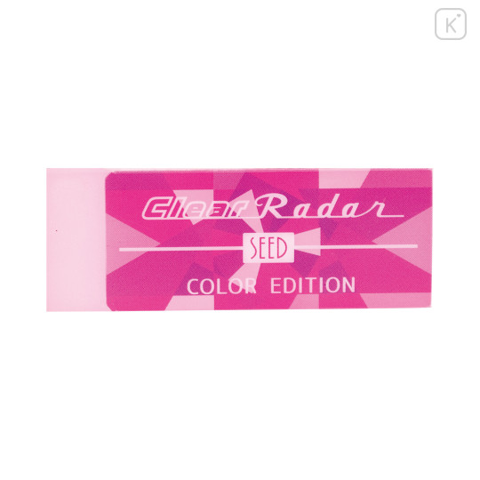 Japan Seed Clear Radar Translucent Eraser - Pink Color Edition - 1