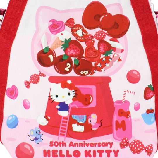 Japan Sanrio Balloon Tote Bag - Dessert Party / Hello Kitty 50th Anniversary - 4