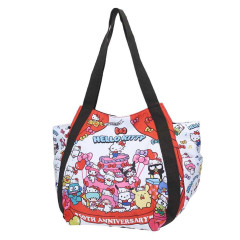 Japan Sanrio Balloon Tote Bag - Characters / Hello Kitty 50th Anniversary