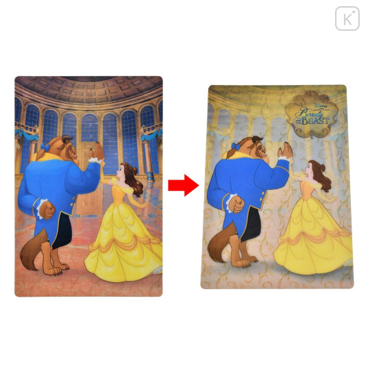 Japan Disney Store Postcard - Belle and the Beast / Lenticular - 1