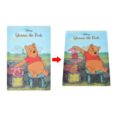Japan Disney Store Postcard - Pooh & Piglet / Lenticular