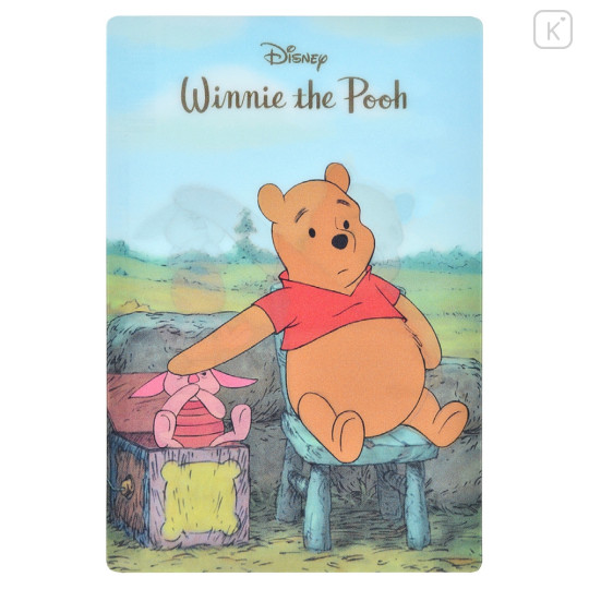 Japan Disney Store Postcard - Pooh & Piglet / Lenticular - 2