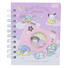 Japan Sanrio Mini Notebook - Characters / Good Night
