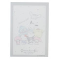 Japan Sanrio Mini Notepad - Characters / Gray - 2