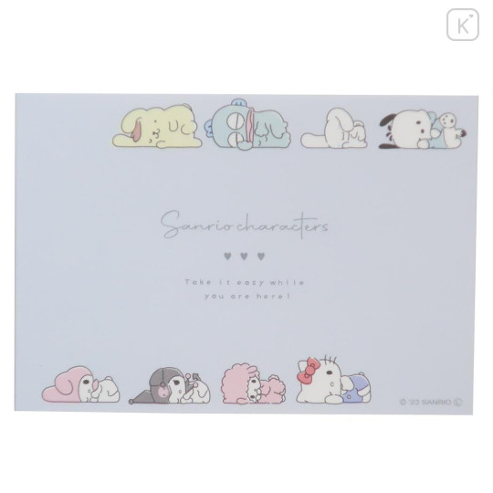 Japan Sanrio Mini Notepad - Characters / Gray - 3