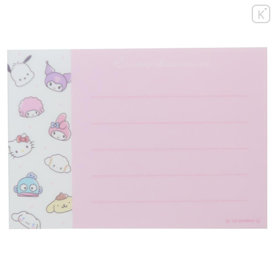 Japan Sanrio Mini Notepad - Characters / Mint - 3