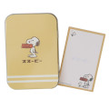 Japan Peanuts Mini Notepad & Case - Snoopy & Woodstock : Yellow - 1