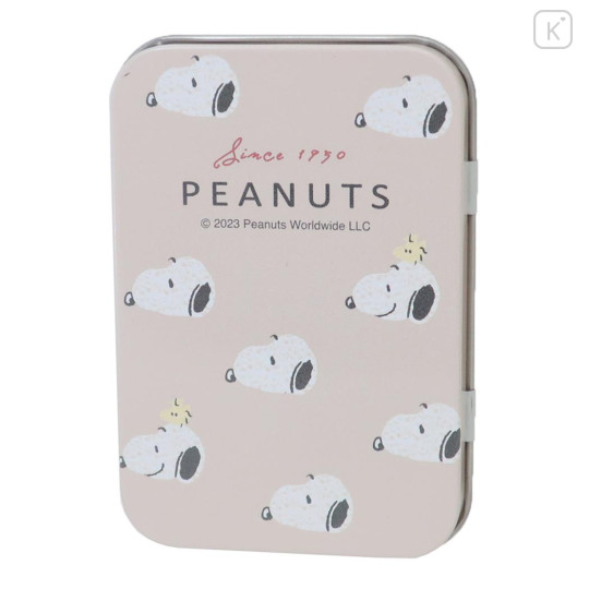 Japan Peanuts Mini Notepad & Case - Snoopy / Beige - 1