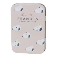 Japan Peanuts Mini Notepad & Case - Snoopy / Beige