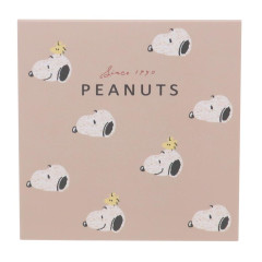Japan Peanuts Square Memo - Snoopy / Beige