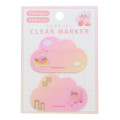 Japan Kirby Clear Marker Sticky Memo Notes - Melty Sky / Pink - 1