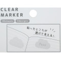 Japan Kirby Clear Marker Sticky Memo Notes - Melty Sky / Blue - 2