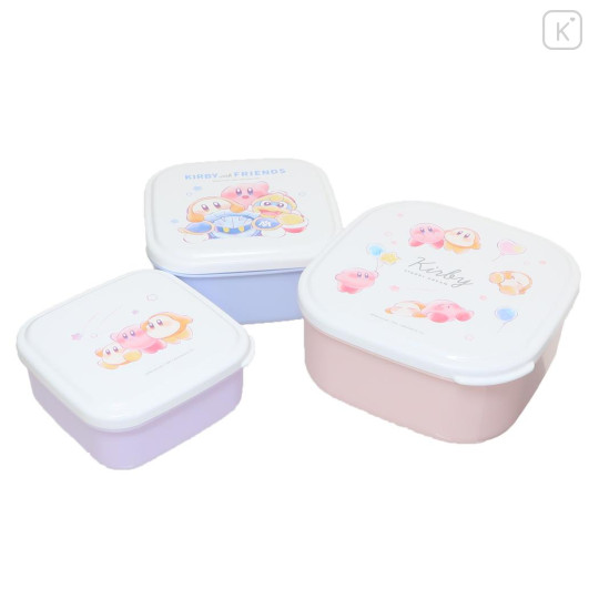 Japan Kirby Nesting Food Storage Container 3pcs Set - Starry Dream - 1