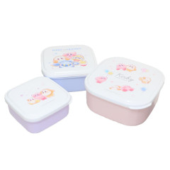 Japan Kirby Nesting Food Storage Container 3pcs Set - Starry Dream
