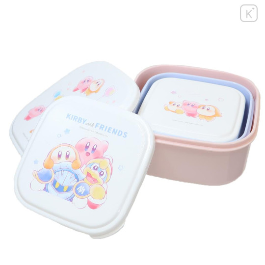 Japan Kirby Nesting Food Storage Container 3pcs Set - Starry Dream - 2