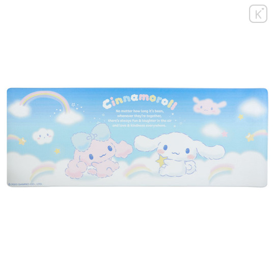 Japan Sanrio Wipeable PVC Kitchen Mat - Cinnamoroll : Sky Blue - 1